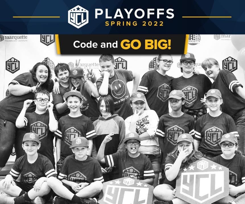 Code and Go Big YCL Playoffs banner